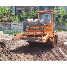 Mezclador de concreto fresco autodirigido con ruedas fuera de carretera